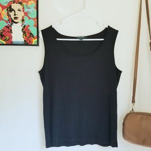 ❤ Ralph Lauren Plus Size Black Tank Top 1X